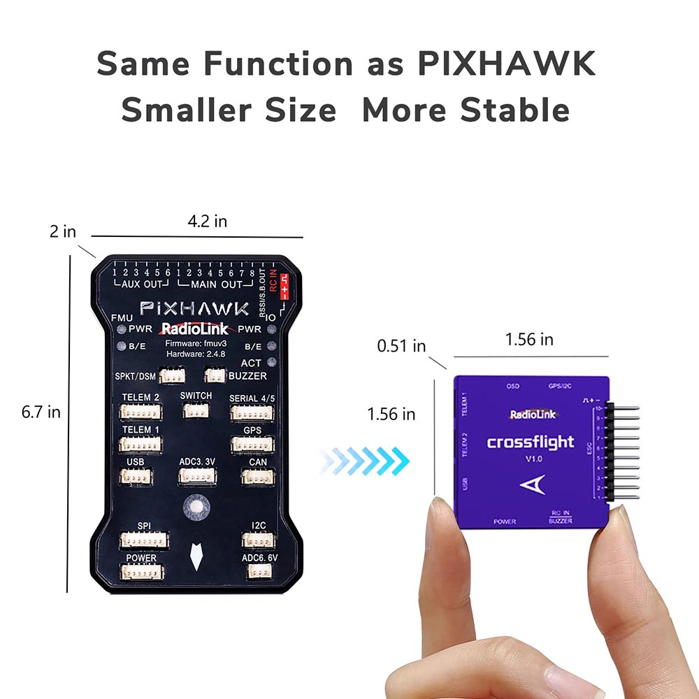 Radiolink-Crossflight-Flight-Controller-2-12S-10-PWM-FC-mit-OSD-Modul-fuumlr-FPV-Racing-Drohne-RC-Ca-2005574-9